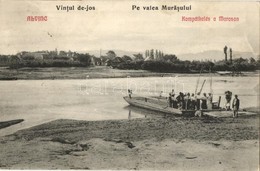 T2/T3 Alvinc, Vintu De Jos; Pe Valea Murasului / Kompátkelés A Maroson / Ferry Crossing The Mures River (EK) - Ohne Zuordnung