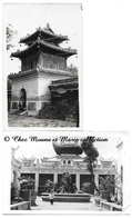 INDOCHINE - PAGODE ET EGLISE ANNAMITE - LOT DE 2 CARTES PHOTOS - Andere & Zonder Classificatie