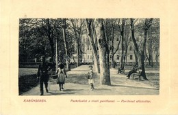 T2/T3 Karánsebes, Caransebes; Park A Tiszti Pavilonnal. W. L. Bp. 2513. / Pavilonul Oficierilor / Officers' Pavilion, Pa - Unclassified