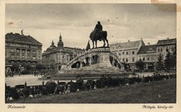 T2 Kolozsvár, Mátyás Tér, Szobor, Márton Jenő Felvétele / Square, Statue (fl) - Unclassified