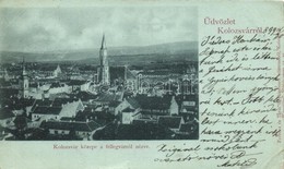 T4 1899 Kolozsvár, Cluj; A Város Közepe A Fellegvárról Nézve / The Inner City View From The Citadel (b) - Unclassified