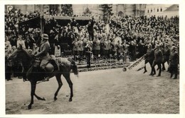 ** T2/T3 1940 Kolozsvár, Cluj; Bevonulás, Horthy Miklós, Purgly Magdolna / Entry Of The Hungarian Troops (ragasztónyom / - Ohne Zuordnung