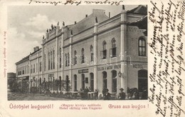 T3/T4 Lugos, Magyar Király Szálloda, Auspitz Adolf Kiadása / Hotel (fa) - Unclassified