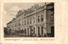 T2/T3 Lugos, Lugoj; Magyar Király Szálloda, étterem és Kávéház, Auspitz Adolf Kiadása / Hotel, Restaurant And Café (EK) - Unclassified