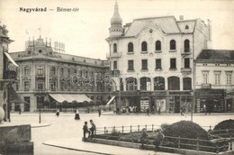 T2 1913 Nagyvárad, Oradea; Bémer Tér, Poynár Ház, Rimanóczy Szálloda, China Ezüst Gyári Raktára, Jelinek Ferencz, Dénes  - Unclassified