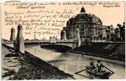 T2/T3 Temesvár, Timisoara; Gyárváros, Hungária Fürdő, Híd, Csónakázók, Feder R. Ferencz Felvétele és Kiadása / Spa, Brid - Unclassified