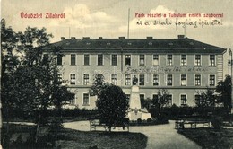 T2/T3 Zilah, Zalau; Park Részlet A Tuhutum Emlék Szoborral, Fogház, Börtön. W. L. Bp. 2319. Kiadja A 'Szövetség' Könyvny - Ohne Zuordnung