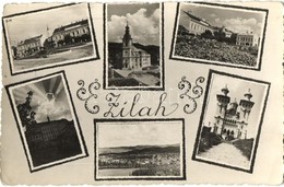 * T2 Zilah, Zalau; Mozaiklap / Multi-view Postcard, Foto Elite 'Péter' Photo - Ohne Zuordnung