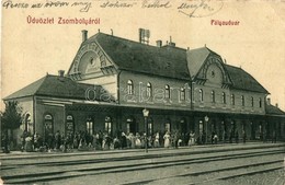 T2/T3 1911 Zsombolya, Hatzfeld, Jimbolia; Pályaudvar, Vasútállomás. W. L. Bp. 1995. / Bahnhof / Railway Station (EB) - Unclassified