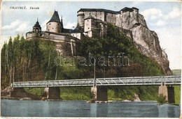 * T2/T3 Árvaváralja, Oravsky Podzámok; Oravsky Zámok / Árva Vára, Híd. Kiadja Adolf Ferenc / Castle, Bridge (Rb) - Unclassified