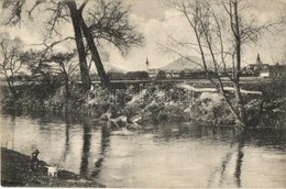 T2/T3 Eperjes, Presov; Tarca Partja, Templom. Kiadja Divald Károly Fia / Torysa Riverbank + 1913 Orló-Kassa 56. Vasút Mo - Ohne Zuordnung