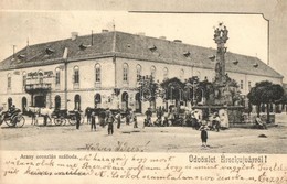 T2 Érsekújvár, Nové Zámky; Arany Oroszlán Szálloda, Szentháromság Szobor / Hotel, Monument - Unclassified