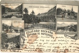 T3 1905 Felsőhági, Visne Hagy, Vysné Hágy (Tátra, Tatry); Poprádi Tó és Jégvölgy, Menház, Vendéglő, étterem, Hohenlohe V - Ohne Zuordnung