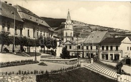 * T2/T3 Gölnicbánya, Bergstadt Gölnitz, Gelnica; Námestie / Katolikus Templom, Obuva üzlete, Utcakép / Catholic Church,  - Unclassified