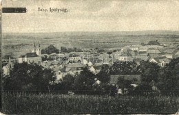 T2/T3 Ipolyság, Sahy; Látkép, Templom. Kiadja Neumann / General View, Church (kopott Sarkak / Worn Corners) - Ohne Zuordnung