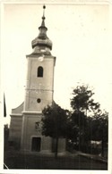 * T2/T3 1951 Kamocsa, Komoca (Gúta Mellett / Near Kolárovo); Református Templom / Calvinist Church. Photo (EK) - Ohne Zuordnung