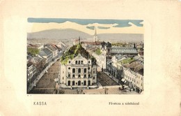 T2/T3 1914 Kassa, Kosice; Fő Utca, Színház / Main Street, Theatre  (Rb) - Unclassified