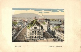 T2/T3 1914 Kassa, Kosice; Fő Utca, Színház / Main Street, Theatre  (Rb) - Ohne Zuordnung