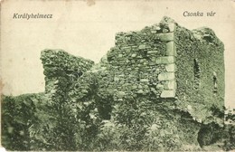 * T2/T3 Királyhelmec, Helmec, Kralovsky Chlumec; Csonka Vár. Klein József Kiadása / Castle Ruins (EK) - Ohne Zuordnung