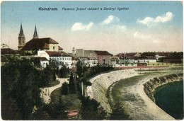 T2/T3 Komárom, Komárno; Ferenc József Rakpart és A Darányi Liget. Kiadja L. H. Pannonia / Franz Joseph Quay, Park (kopot - Unclassified