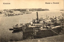 T3 Komárom, Duna, MFTR 707 és 708 Uszály / River, Barges (EB) - Unclassified