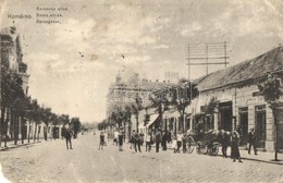 T4 Komárom, Komárno; Barosova Ulice / Baross Utca, üzlet Lovaskocsi. L. H. K. / Street View, Shop, Horse-drawn Carriage  - Unclassified