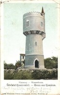T3 Komárom, Komárno; Víztorony. Kiadja Schönwald Tivadar / Wasserturm / Water Tower + K. K. Landsturmbataillon Nr. 50. ( - Ohne Zuordnung