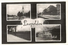 * T2/T3 Lipótvár, Újvároska, Leopoldov; Templom, Vasútállomás, Fegyintézet, Börtön / Church, Railway Station, Prison, Ja - Ohne Zuordnung