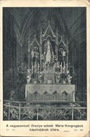 ** T2/T3 Nagyszombat, Tyrnau, Trnava; Orsolya Szűzek Mária Kongregáció Kápolnájának Otlára / Chapel Interior, Altar (EK) - Ohne Zuordnung