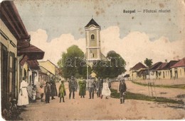 * T3 Szepsi, Abaújszepsi, Moldava Nad Bodvou;  Fő Utca, Templom / Main Street, Church  (Rb) - Unclassified