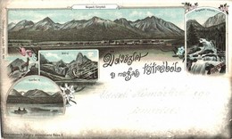 T4 1899 Tátra, Magas Tátra, Vysoké Tatry; Központi Kárpátok, Zöld-tó, Csorba-tó, Kis-Tarpataki Vízesés / Fatransko-tatra - Unclassified