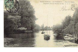 Cpa Le Perreux, Bras De Marne Longeant L'ile Du Moulin De Bry. - Le Perreux Sur Marne