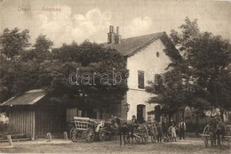 T2/T3 Ókér, Zmajevo; Vasútállomás, Lovaskocsik. Kiadja Wolf Fényképész / Bahnhof / Railway Station, Horse-drawn Carriage - Ohne Zuordnung