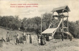 T2 1910 Rednek, Vrdnik; Üdvözlet A Vrdniki Királyi Kőszénbányából! Bányászok, Csille, Létra. Vajda D. Fényképész 409. /  - Ohne Zuordnung