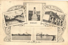 T2/T3 Bosilec, General View, Shop Front With Owners, Bicycle, WWI Heroes Monument; Art Nouveau (EK) - Sin Clasificación