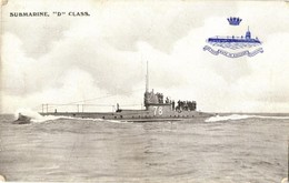 ** T2/T3 Submarine D Class No. 78., British Royal Navy (kopott Sarkak / Worn Corners) - Ohne Zuordnung