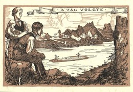 ** T1 A Vág Völgye, Vize Fája, Magyar Vágya. Kiadja A Magyar Nemzeti Szövetség / Hungarian Irredenta Art Postcard; Povaz - Non Classés