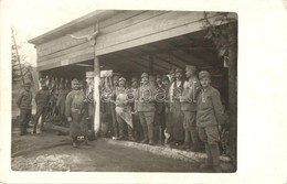 * T2 1917 Osztrák-magyar Tábori Konyha Palánkán, Húsfeldolgozás / WWI Austro-Hungarian K.u.K. Field Kitchen In Palanka,  - Unclassified