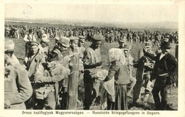 T2 Orosz Hadifoglyok Magyarországon. Alexy Felvétele 1914. / Russische Kriegsgefangene In Ungarn / WWI Russian POWs (pri - Ohne Zuordnung
