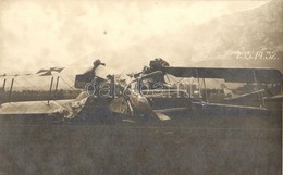 ** T1/T2 295. Fl. 32 / Lelőtt Német Repülőgép / WWI Shot Down German Military Aircraft. Photo - Ohne Zuordnung