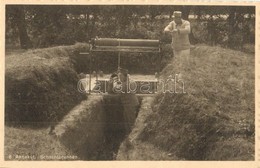 ** T1 Aknakút / Schachtbrunnen / WWI Austro-Hungarian K.u.K. Military Soldiers By The Well In The Trenches - Ohne Zuordnung