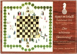 ** T1 1990 Kinst Im Schach Freiluftschach 1912. Der Schönste Gewinnzug. Partie: Lawitzky - Marschall 1912 / Modern Chess - Unclassified