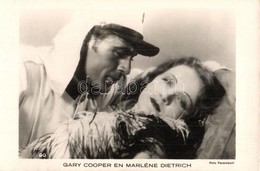 ** T1/T2 Gary Cooper, Marlene Dietrich. Foto Paramount - Non Classés