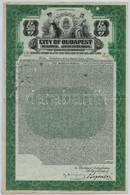 Budapest 1927. 'Budapest Székesfőváros' Részvény 500$-ról, Szelvényekkel, Lyukasztással érvénytelenítve T:III - Unclassified