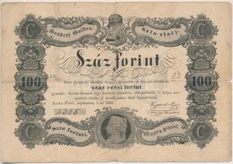 1848. 100Ft 'Kossuth Bankó' T:III,III- Hajtás Mentén Szakadás, Ly.
Hungary 1848. 100Ft 'Kossuth Banknote' C:F,VG Tear An - Ohne Zuordnung