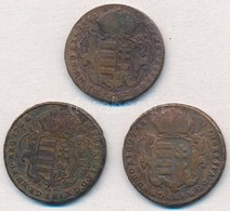 1763. Rézdénár 'Mária Terézia / Zárt Korona' (3x) T:2-,3
Huszár: 1756., Unger III.: 1278. - Unclassified