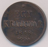 1848. 1kr Cu T:2 
Adamo B1 - Sin Clasificación