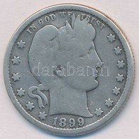 Amerikai Egyesült Államok 1899S 1/4D Ag (5,81g) T:3
USA 1899S 1/4 Dollar Ag (5,81g) C:F
Krause KM#114 - Unclassified