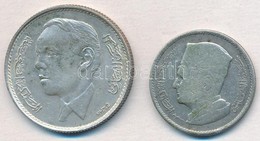 Marokkó 1960. 1D Ag 'V. Mohammed' + 1965. 5D Ag 'II. Al-Hassan' T:2-3
Morocco  1960. 1 Dirham Ag 'Mohammed V' + 1965. 5  - Ohne Zuordnung