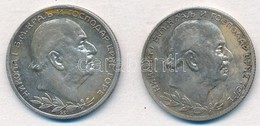 Montenegró 1912. 1P Ag 'I. Miklós' (2x) T:2 Patina
Montenegro 1912. 1 Perper Ag 'Nicholas I' (2x) C:XF Patina - Unclassified